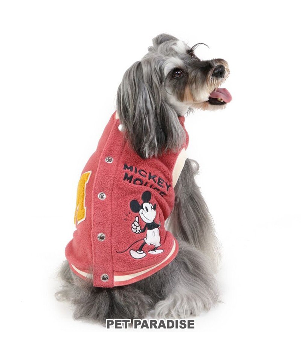 PET PARADISE 犬の服 犬 冬服 フリース ディズニー ミッキーマウス スタジャン 【小型犬】 軽ふわ 