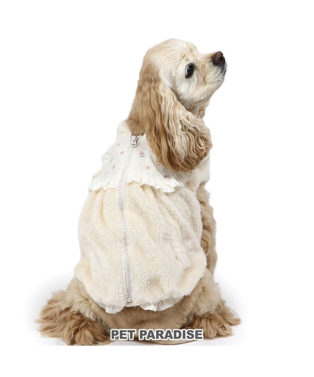 PET PARADISE ペットパラダイス ボア ジップベスト 《お花》 中型犬 大型犬 