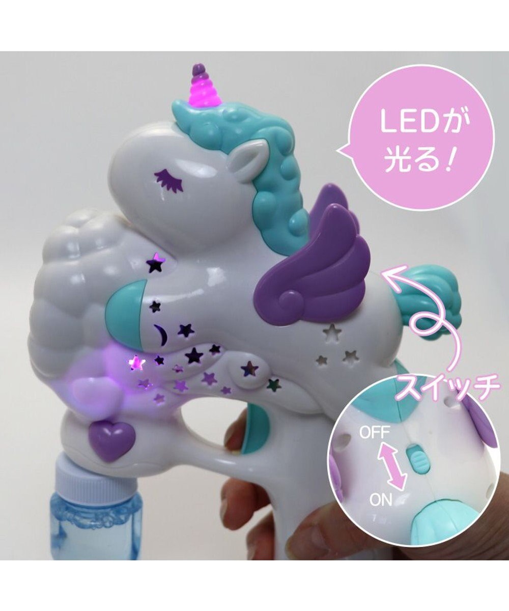 Mother garden マザーガーデン ユニコーンバブルガン LED付き バブルマシン シャボン玉 