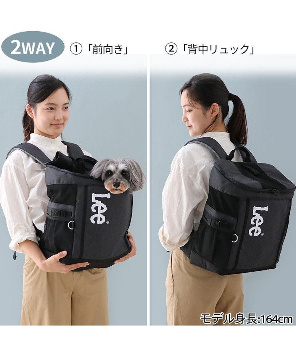 PET PARADISE Lee スクエアリュック キャリーバッグ 《ブラック》 小型犬 