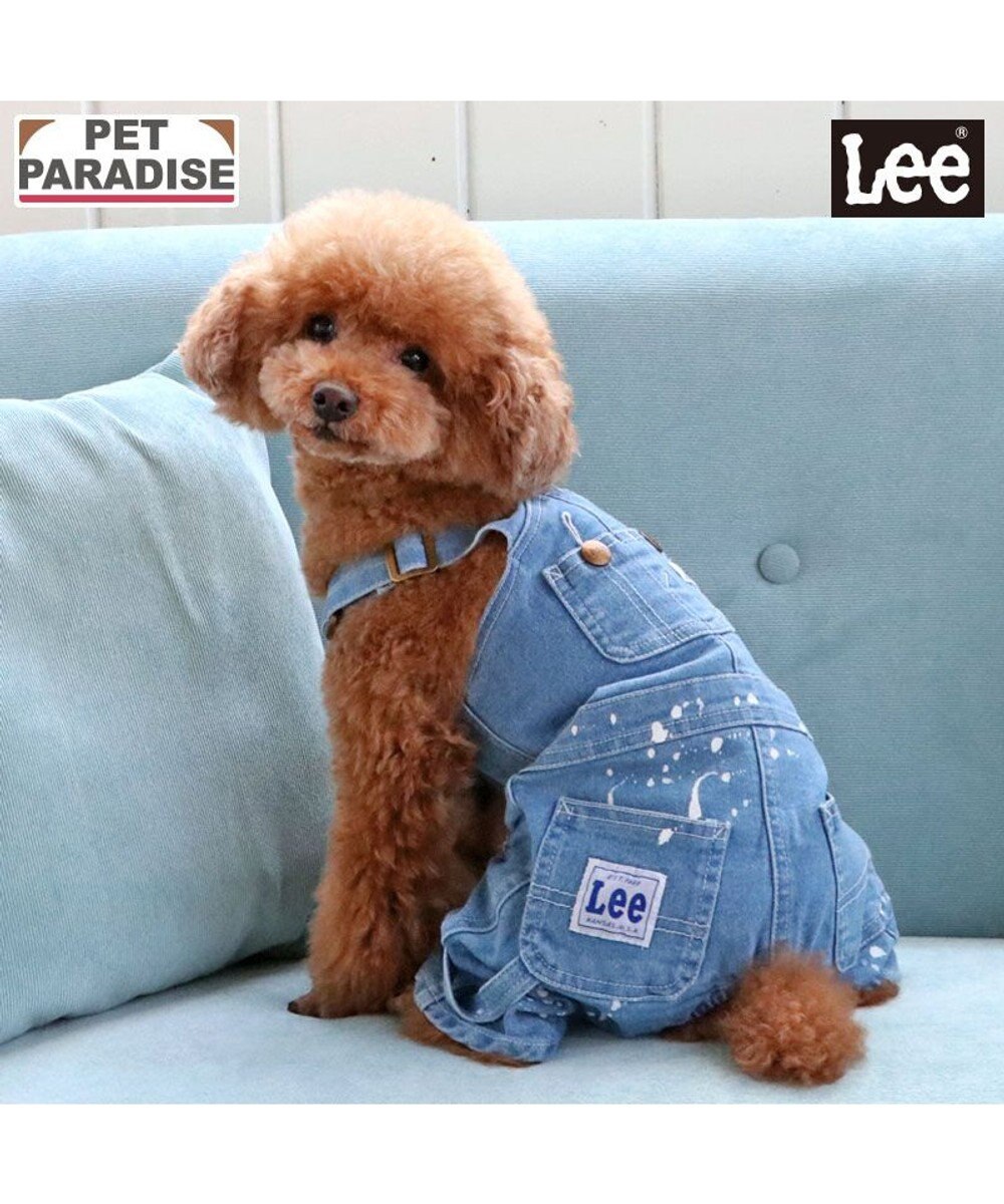 PET PARADISE Ｌｅｅ ペイント デニム オーバーオール 小型犬 