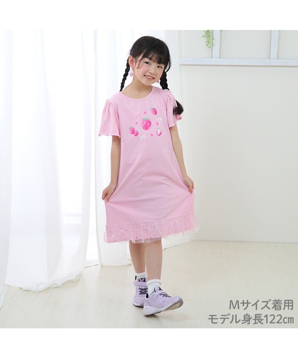 Mother garden マザーガーデン フリル袖 ワンピース Ｍ/L サイズ 100～120cm 120～140cm 《ユニコーン/野いちご》 