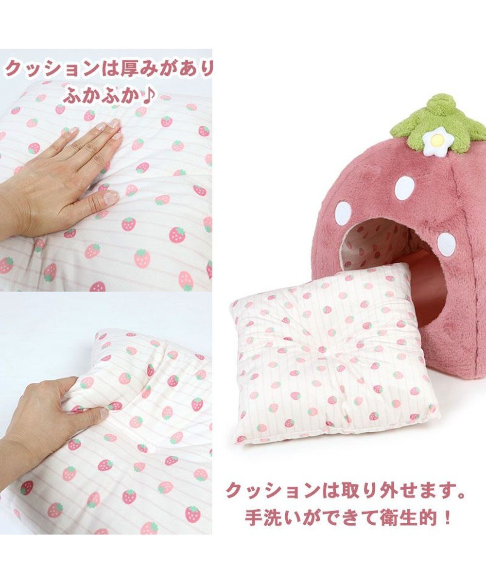 PET PARADISE ペットパラダイス くすみ苺 ハウス M (38×38×40cm) 超小型犬 