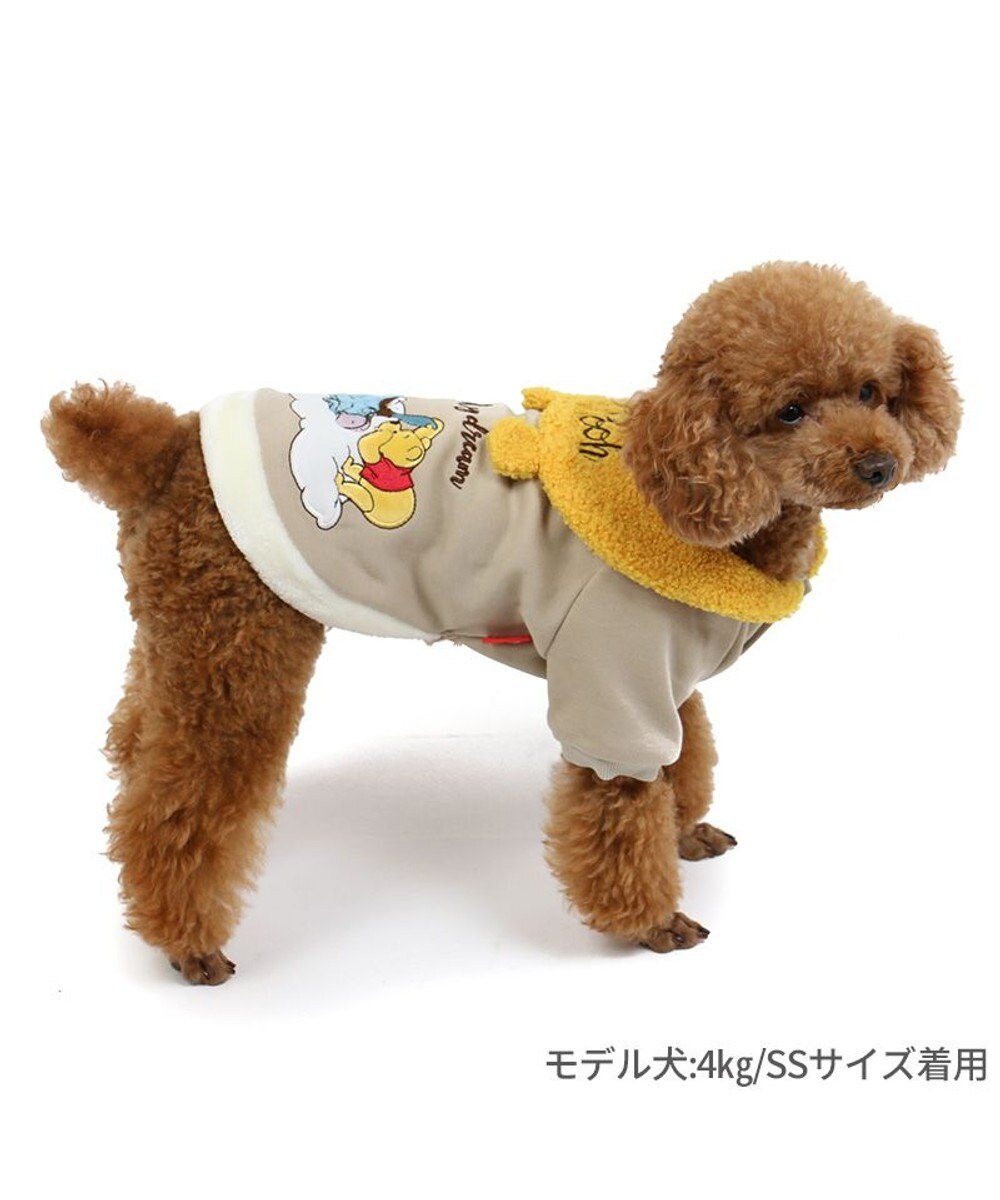 PET PARADISE ディズニー くまのプーさん ドリームトレーナー 耳付き襟 小型犬 