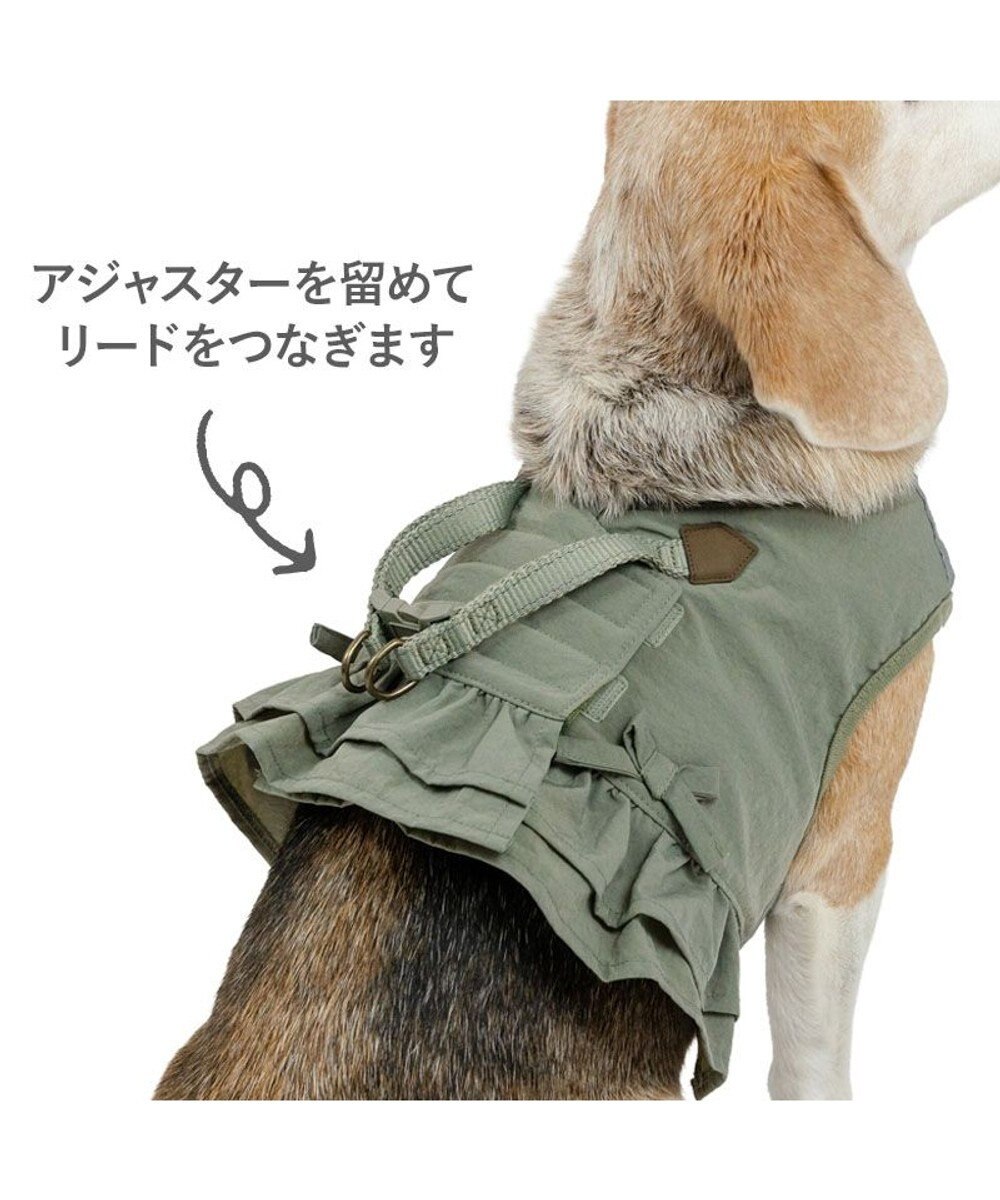 PET PARADISE ペットパラダイス ペタルオリーブ ベストハーネス Ｌ 大型犬 
