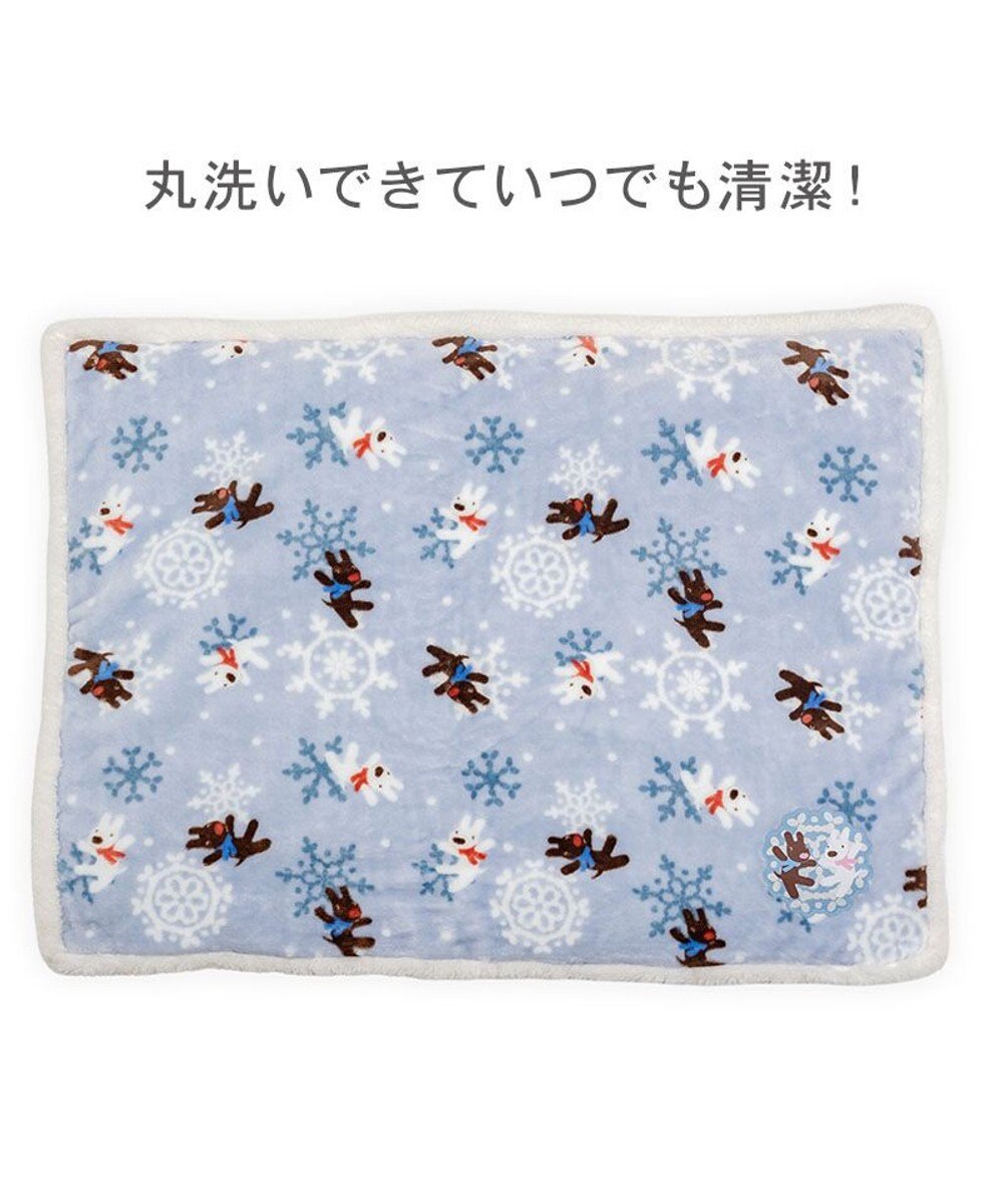 PET PARADISE リサとガスパール 遠赤外線 ボアマット 《雪編み柄》 