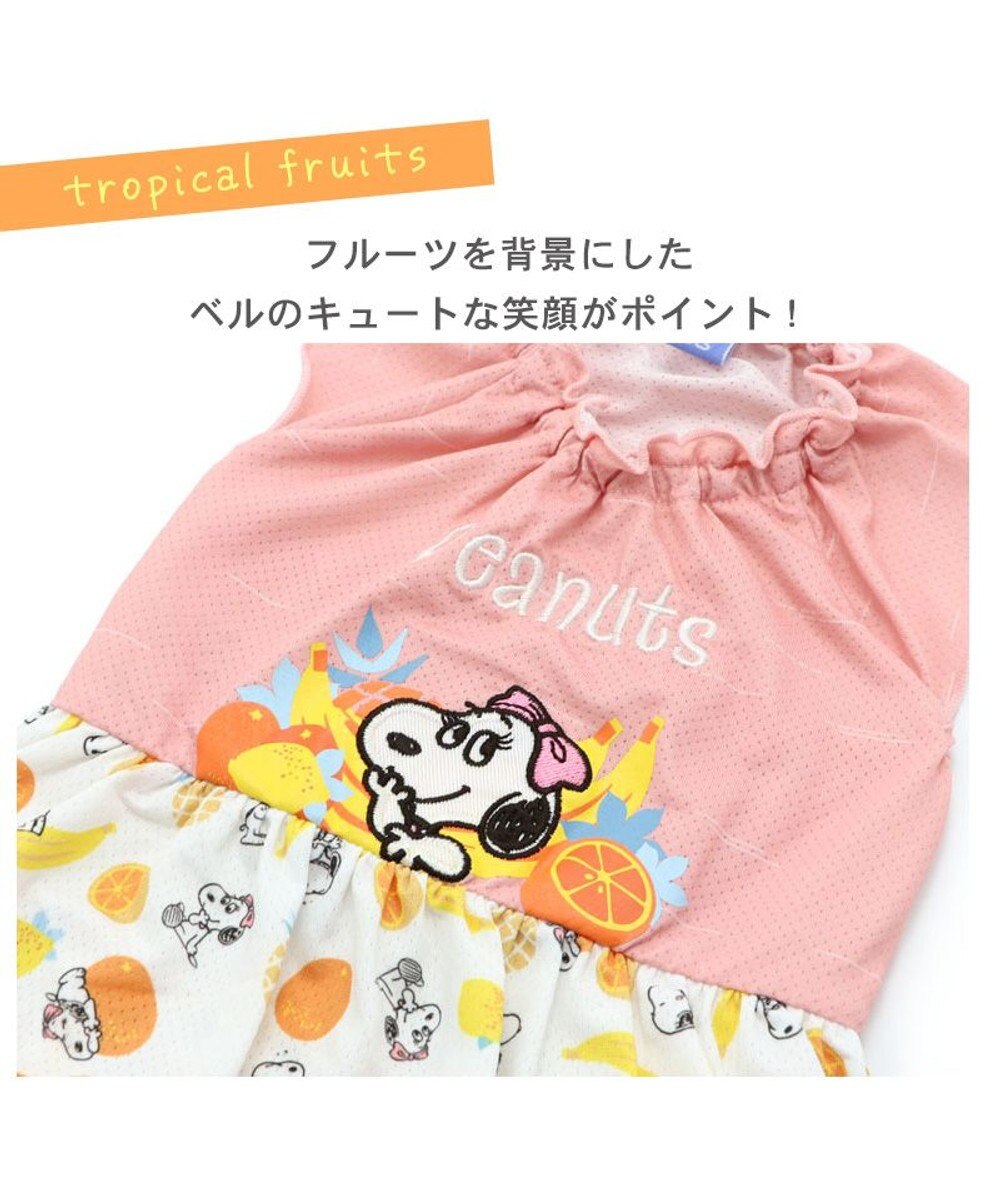PET PARADISE 犬の服 春夏 ひんやり クール メッシュ 接触冷感 虫よけ スヌーピー フルーツ柄ワンピース 【小型犬】クールマックスエコメイド 