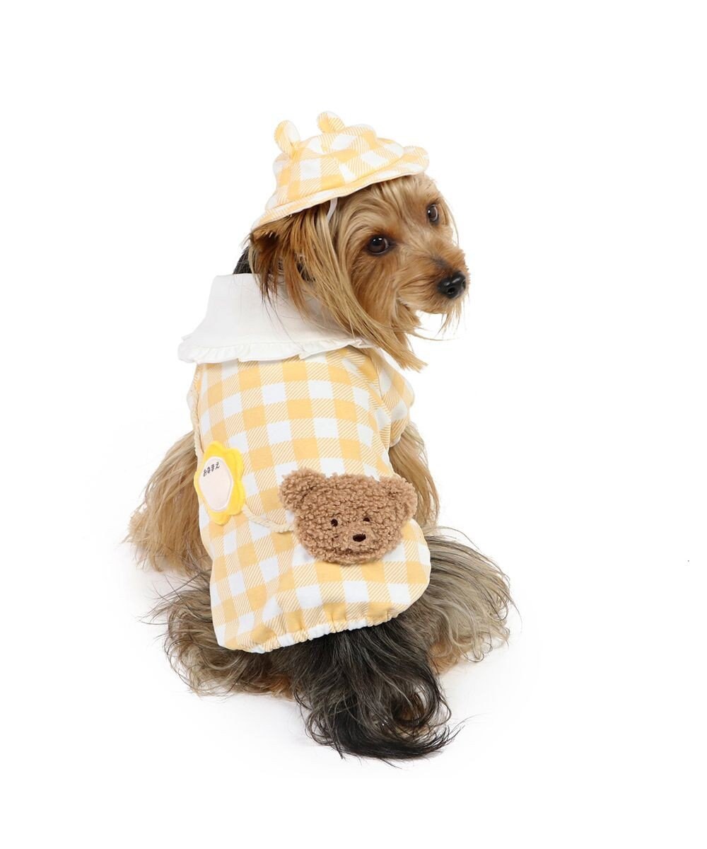 PET PARADISE ペットパラダイスなりきり くまちゃん 園児服 《チェック柄》 小型犬 