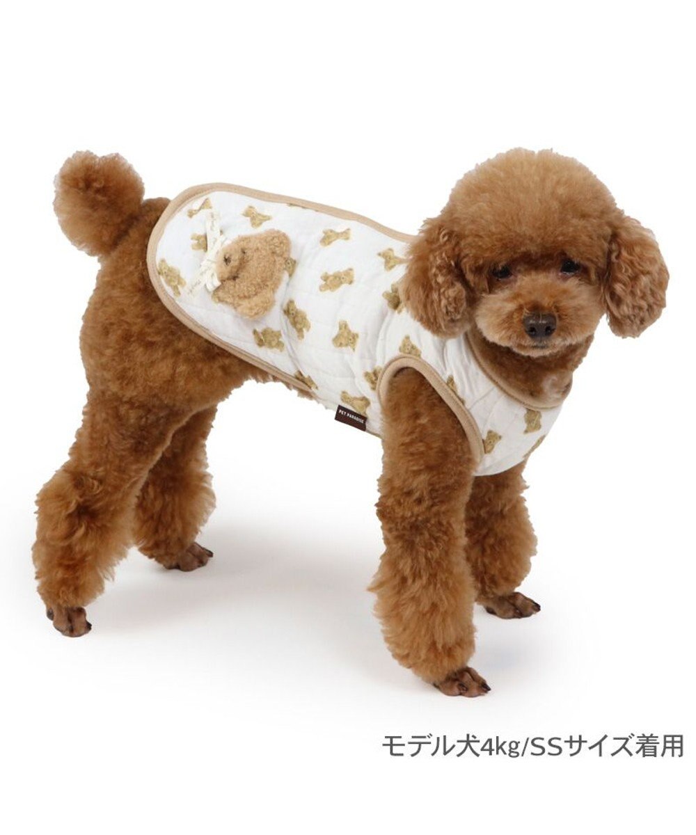 PET PARADISE ペットパラダイス くまちゃん ふわりと キルトベスト 小型犬 超小型犬 