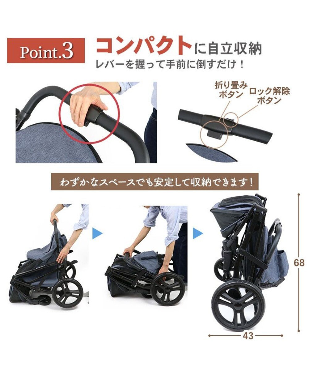 PET PARADISE smooca ラージ ペットカート 《デニム調》 