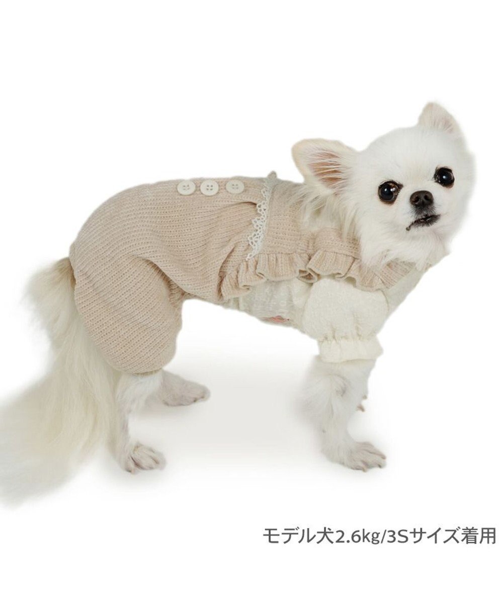 PET PARADISE ペットパラダイス ニット風パンツつなぎ 小型犬 