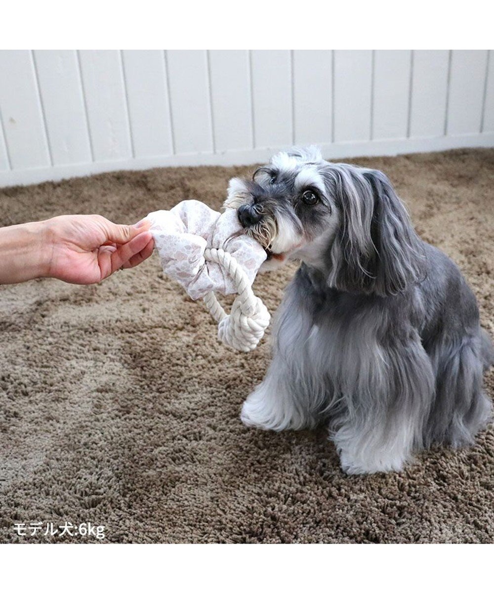 PET PARADISE ペットパラダイス 引っ張り シュシュ トイ  《 花柄 / ドット柄 》 