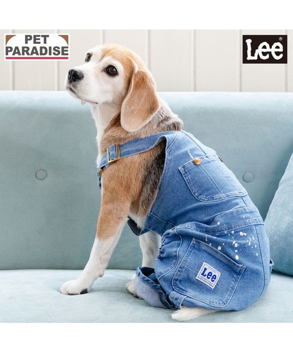 PET PARADISE Ｌｅｅ ペイント デニム オーバーオール 中型犬 大型犬 