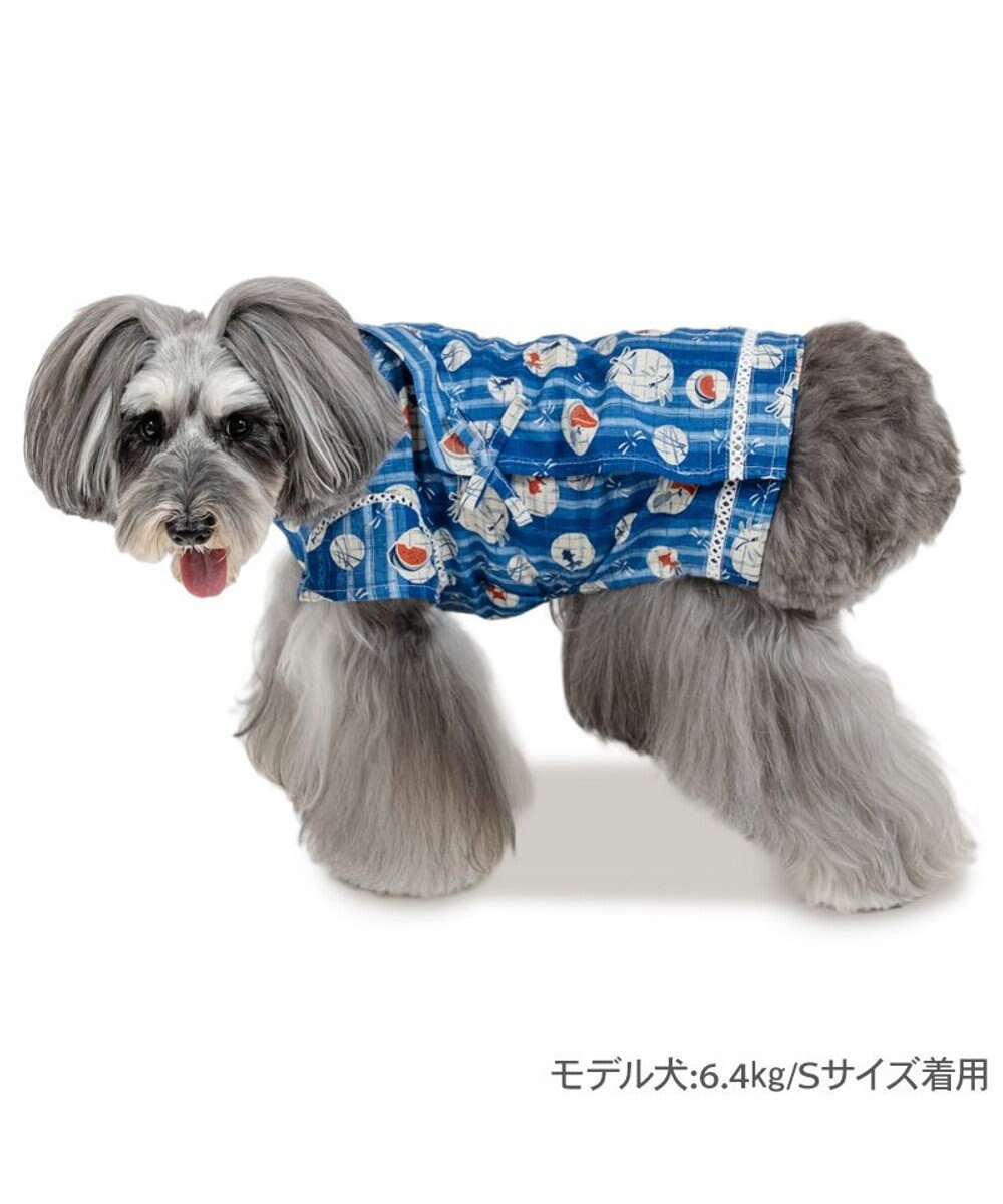PET PARADISE ペットパラダイス 甚平 《しじら織り風》 小型犬 