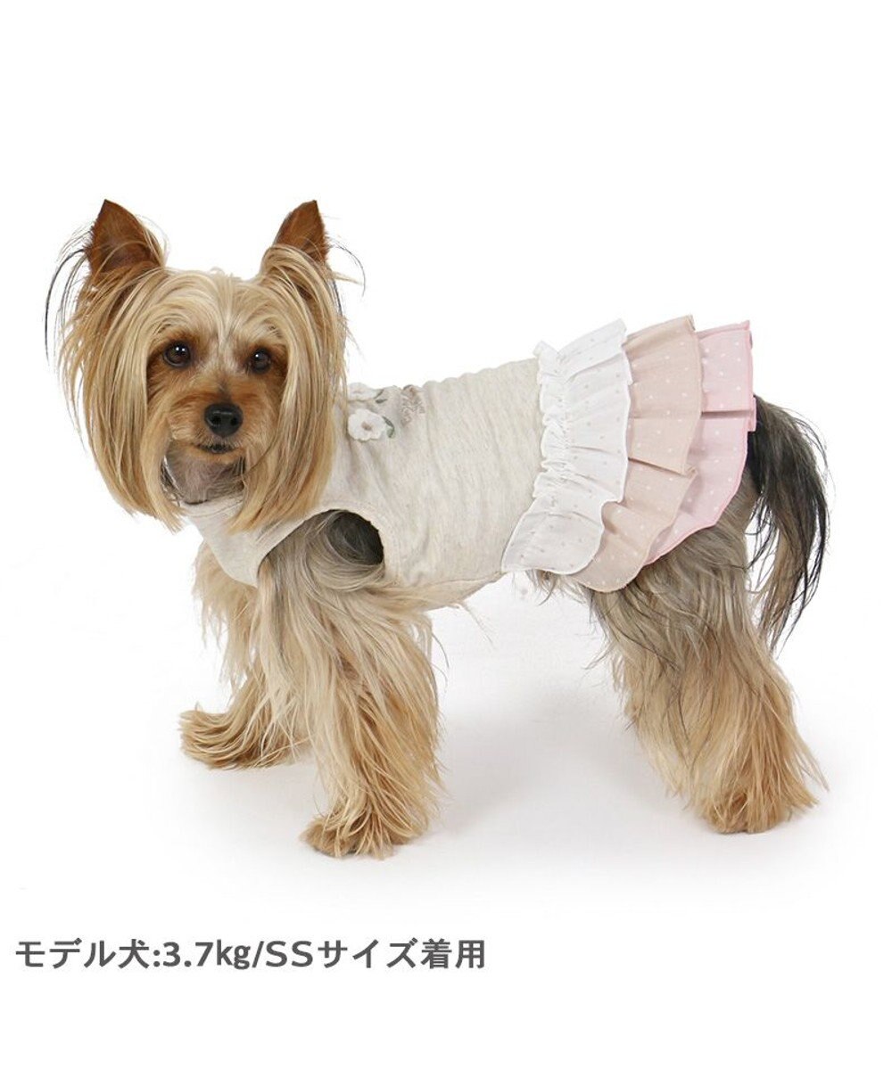 PET PARADISE 花柄 フリル ワンピース 【小型犬】 