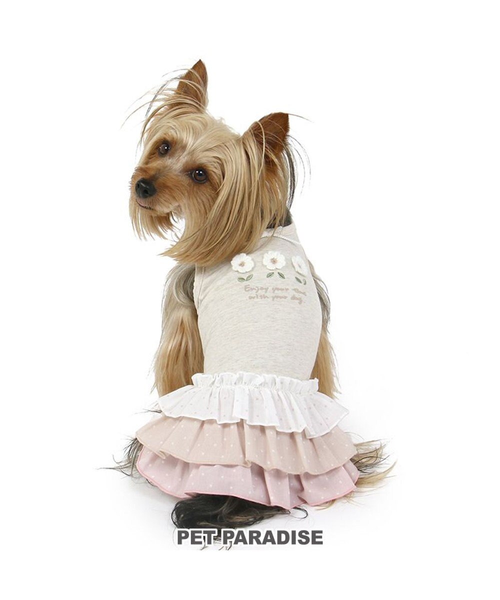 PET PARADISE 花柄 フリル ワンピース 【小型犬】 