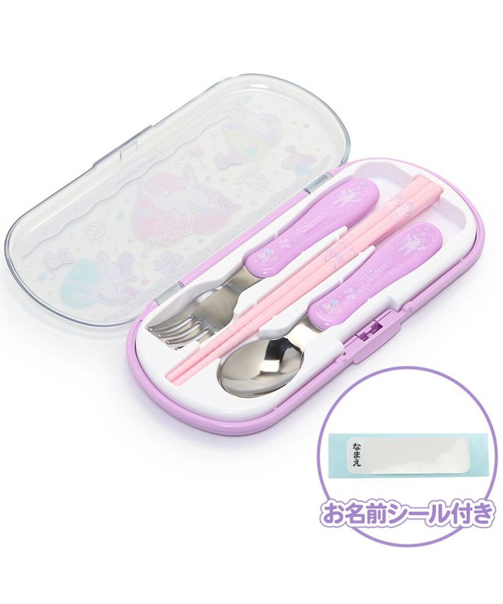 Mother garden マザーガーデン ユニコーン トリオセット お箸&スプーン&フォークセット 《ハピネス柄》 