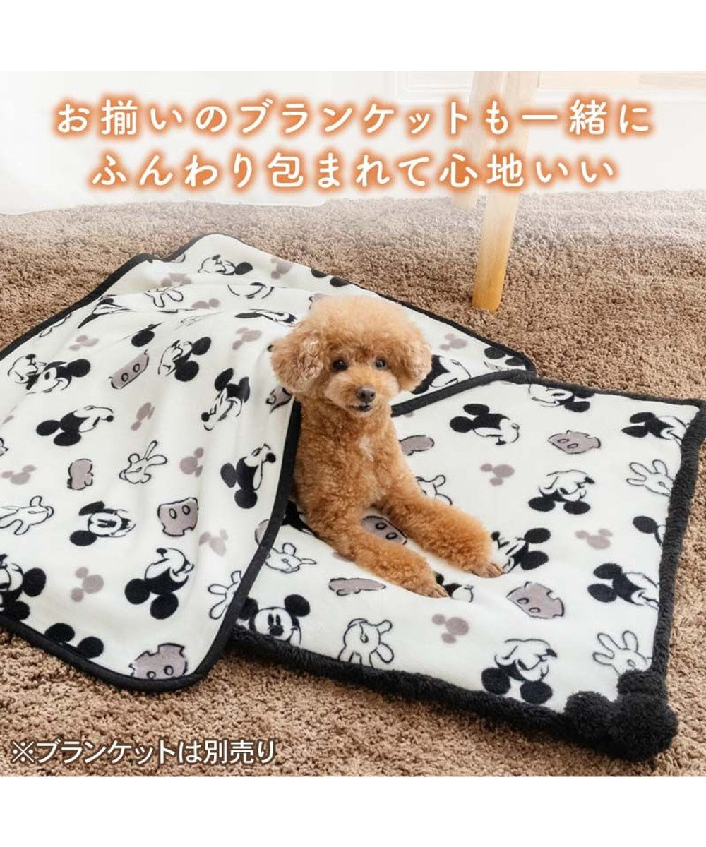PET PARADISE ディズニー ミッキーマウス 白黒 遠赤外線 ボアマット 