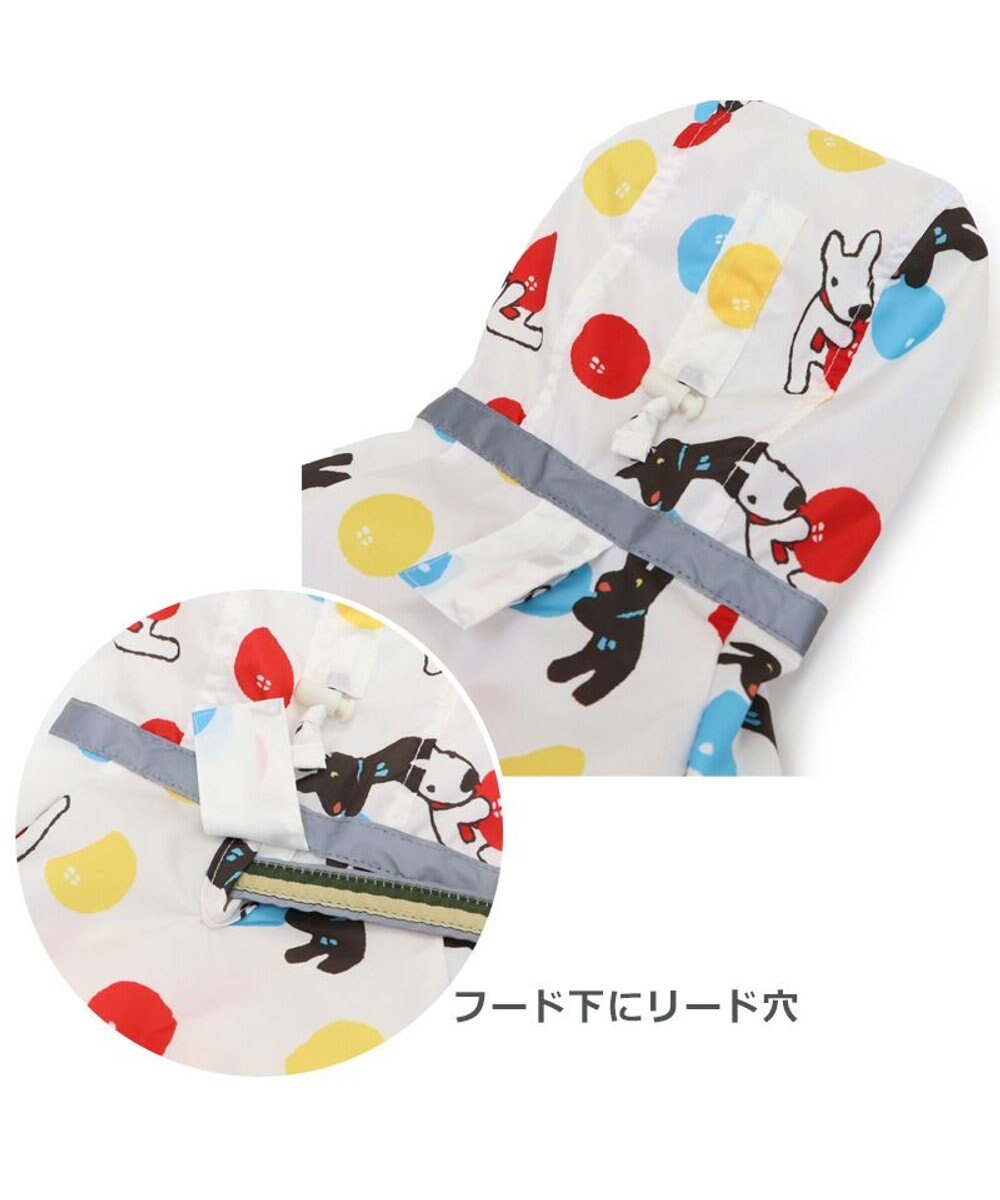 PET PARADISE リサとガスパール フルカバー レインコート 《風船柄》  小型犬 