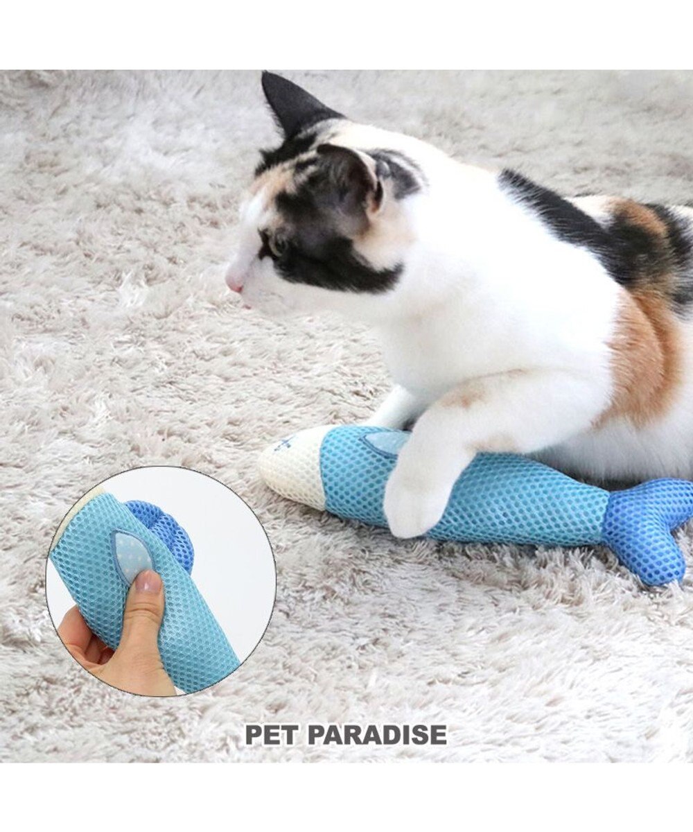 PET PARADISE ペットパラダイス 猫 歯磨き メッシュトイ《魚》 