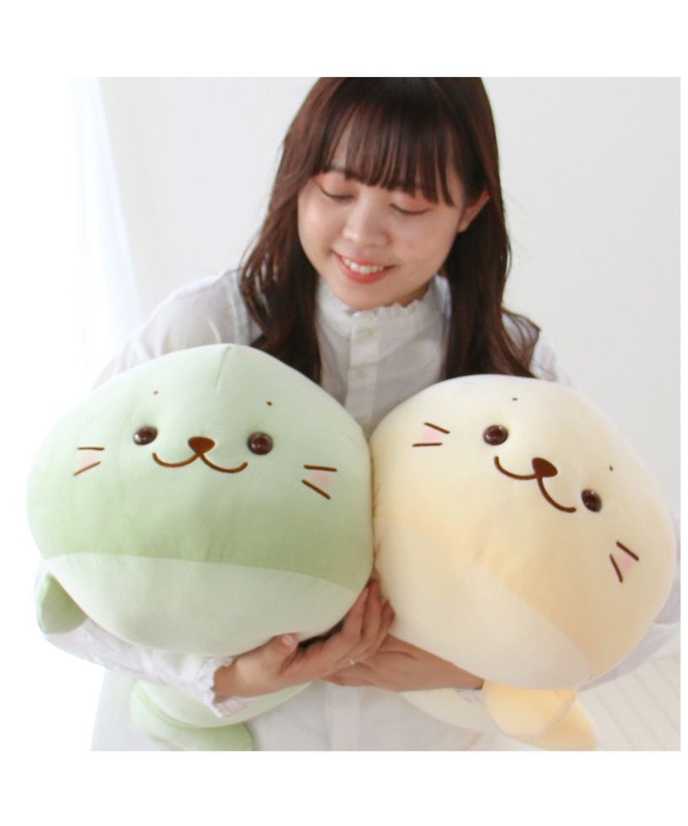 Mother garden しろたん ふわもち 抱き枕  55cm みるくカラー 《抹茶みるく》 単品 