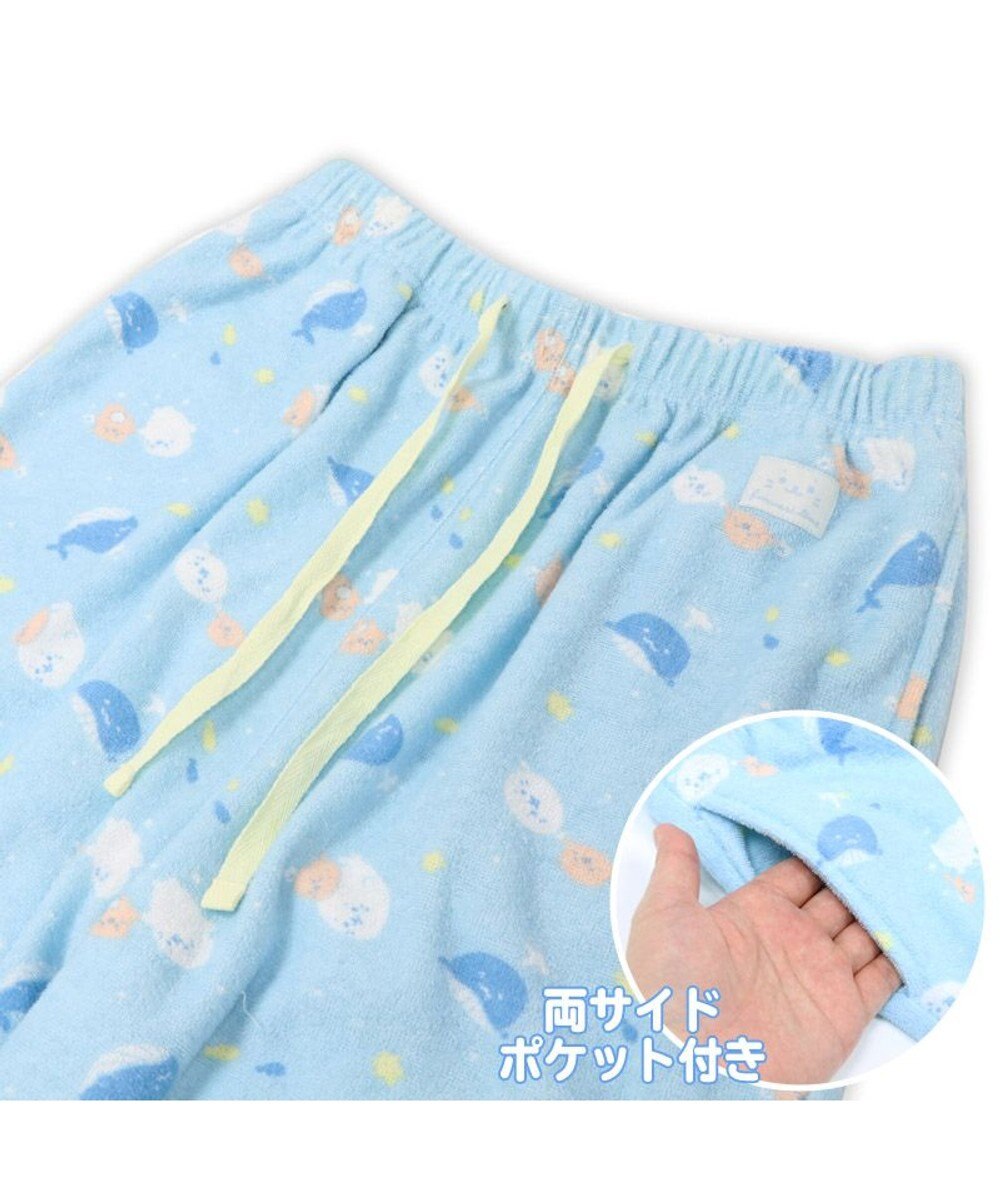 Mother garden しろたん パイル ステテコ 《しろたん&らっこいぬ 星くじら柄》レディース フリーサイズ ルームパンツ 部屋着 夏 夏物 フリーサイズ レディース 女性用 パイル生地 あざらし アザラシ かわいい キャラクター 