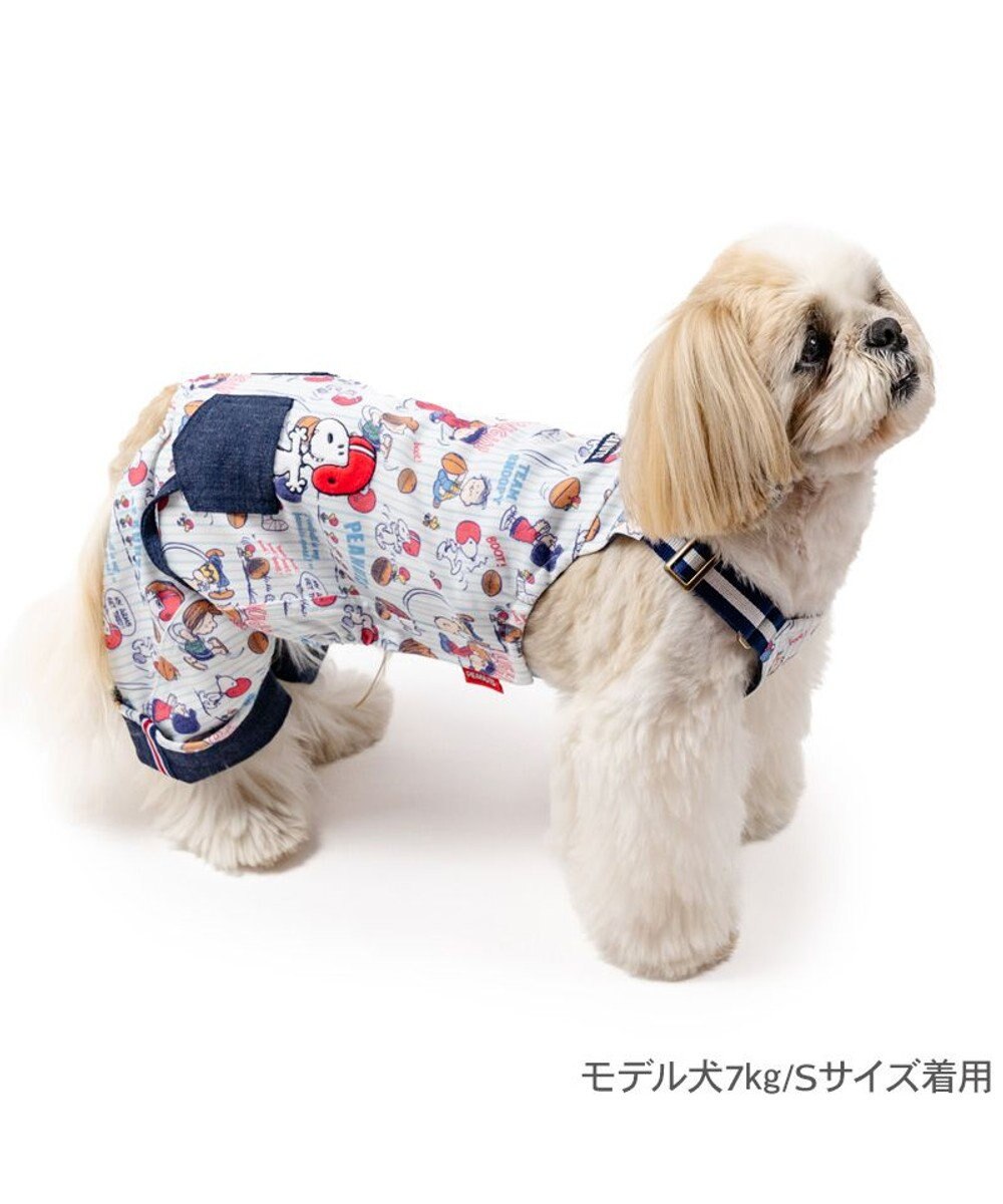 PET PARADISE スヌーピー アメフト オーバーオール 小型犬 