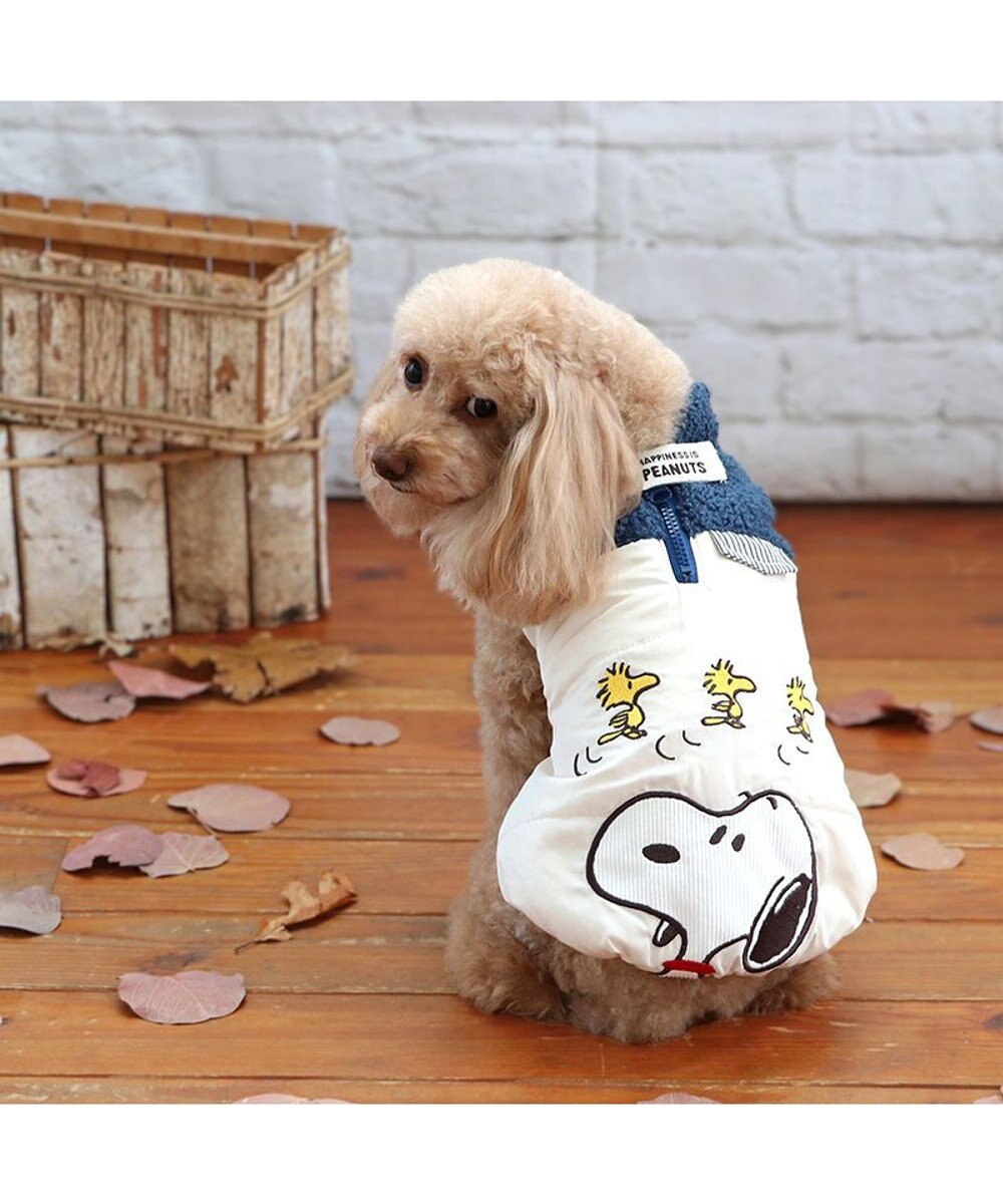 PET PARADISE スヌーピー 遠赤外線 エアベスト 《ホワイト》 小型犬 
