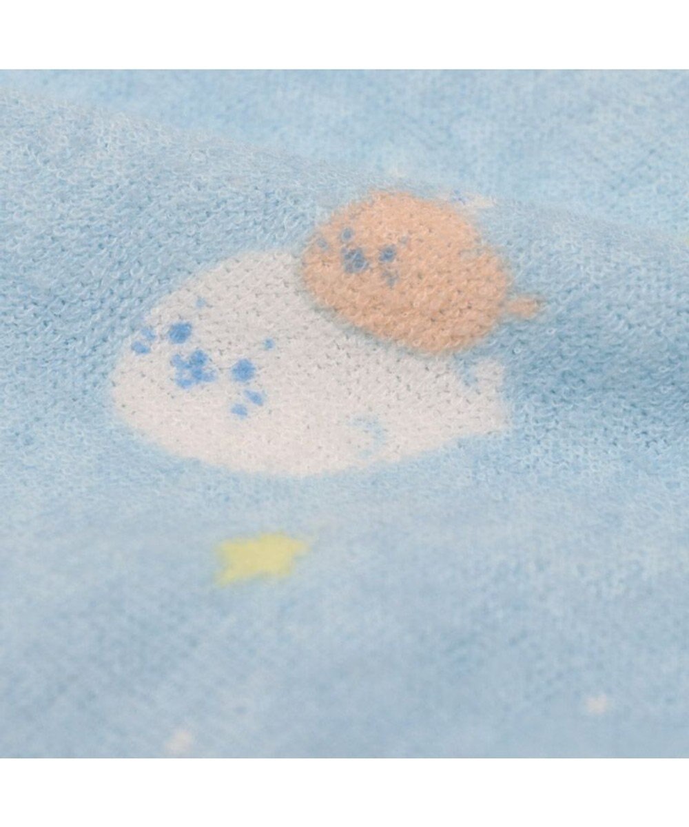 Mother garden しろたん パイル ステテコ 《しろたん&らっこいぬ 星くじら柄》レディース フリーサイズ ルームパンツ 部屋着 夏 夏物 フリーサイズ レディース 女性用 パイル生地 あざらし アザラシ かわいい キャラクター 