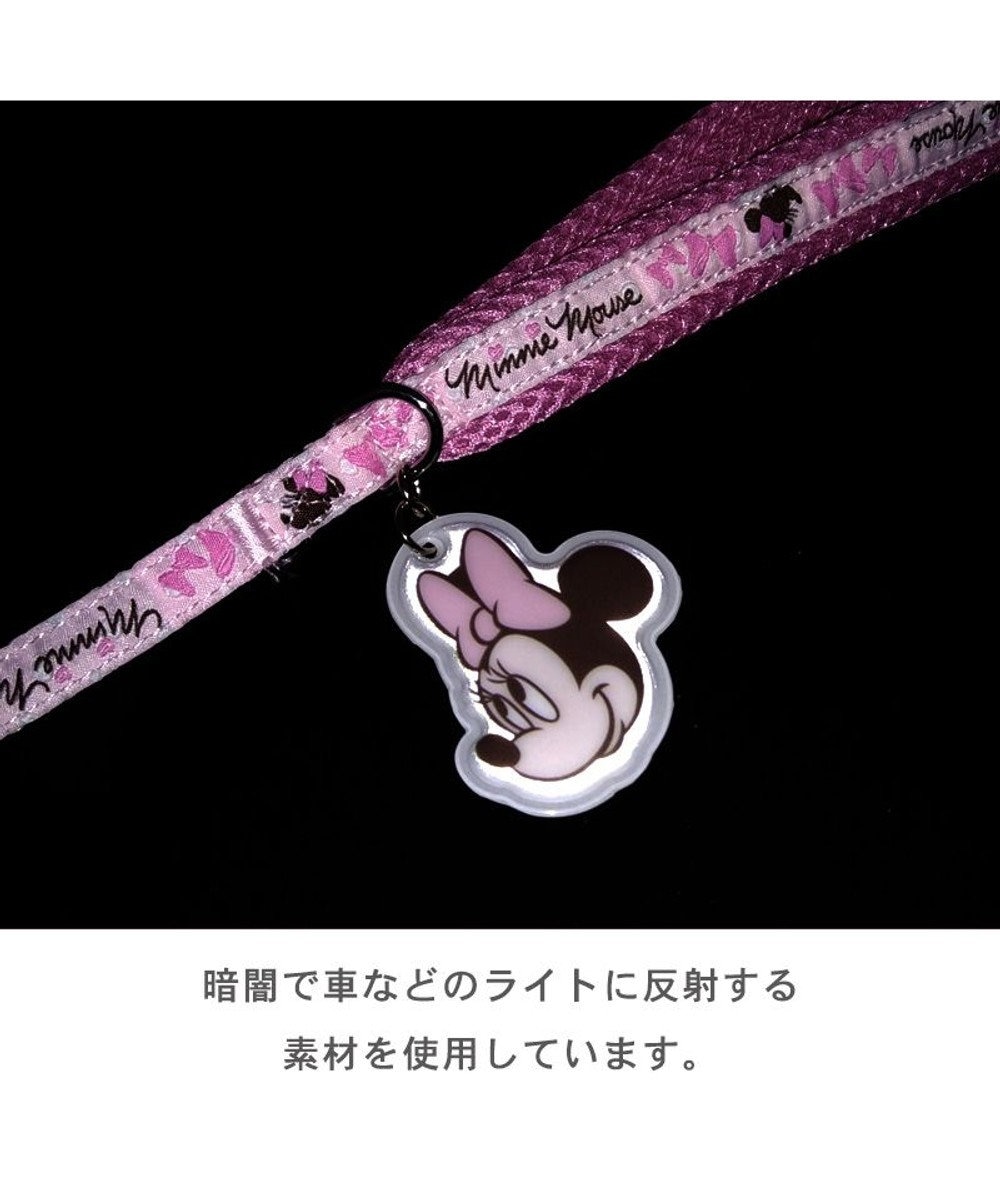 PET PARADISE ディズニー ミニーマウス ピンク ドット リード  【４Ｓ~３Ｓ】 
