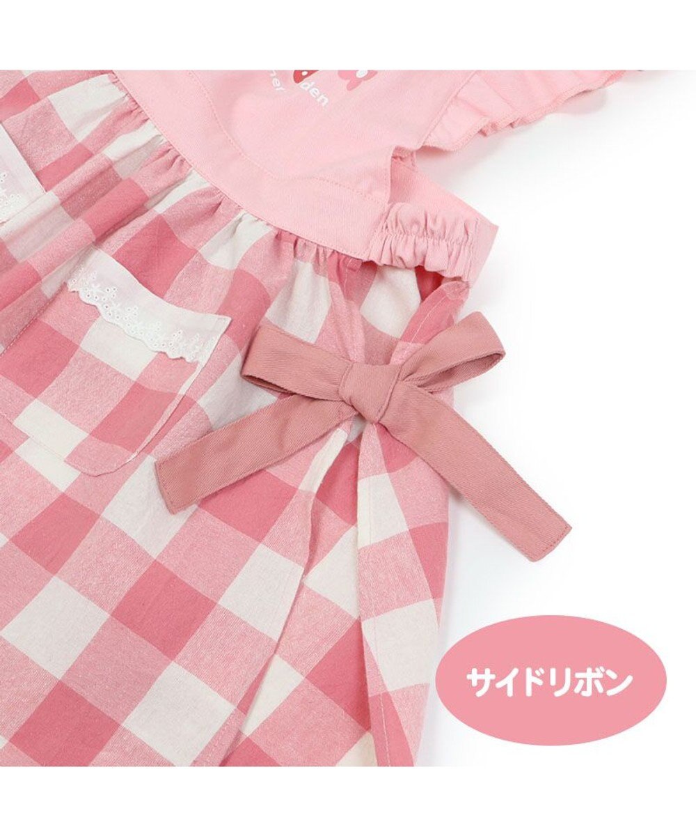Mother garden マザーガーデン 野いちご フリルエプロン 90cm～110cm ポケット付き 