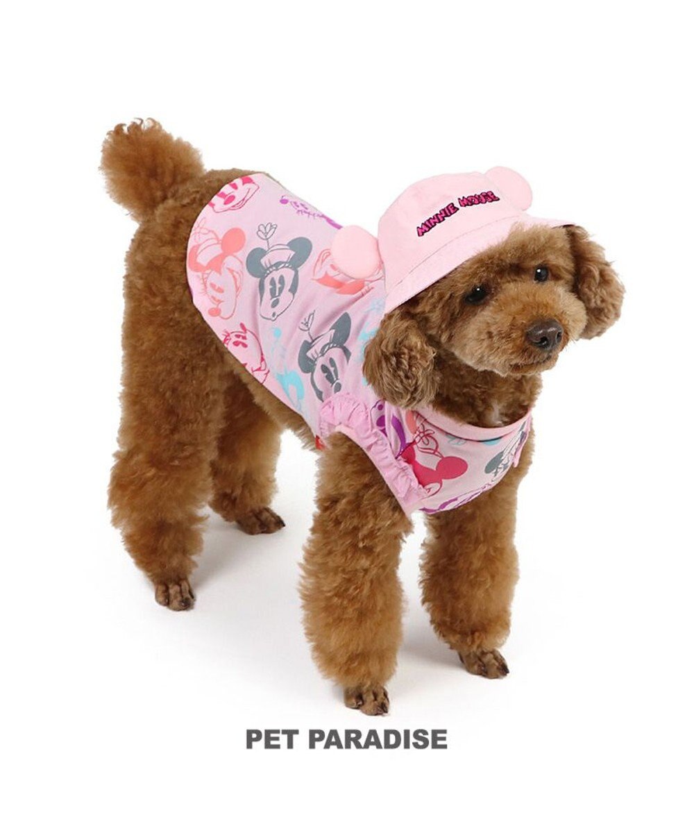 PET PARADISE ディズニー ミニーマウス バケットハット付き Tシャツ 小型犬 