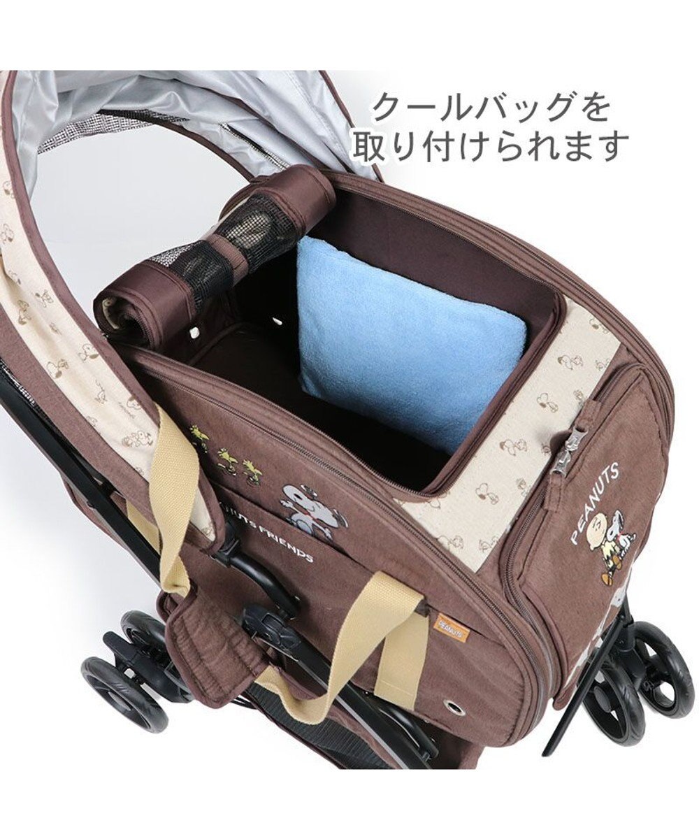 PET PARADISE スヌーピー ３ＷＡＹ ハンドフル ペットカート 《ブラウン》 10kgまで対応 