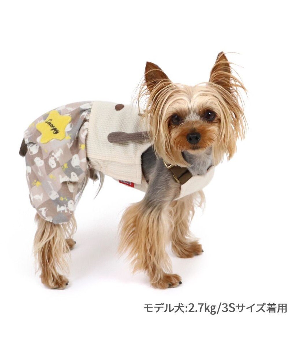 PET PARADISE スヌーピー オーバーオール 《ポップ柄》 小型犬 