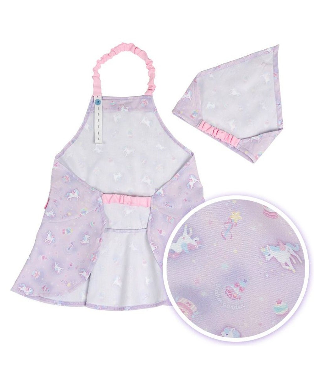 Mother garden マザーガーデン ユニコーン キッズエプロン & 三角巾 セット 《ファンシー柄》 100～120cm 
