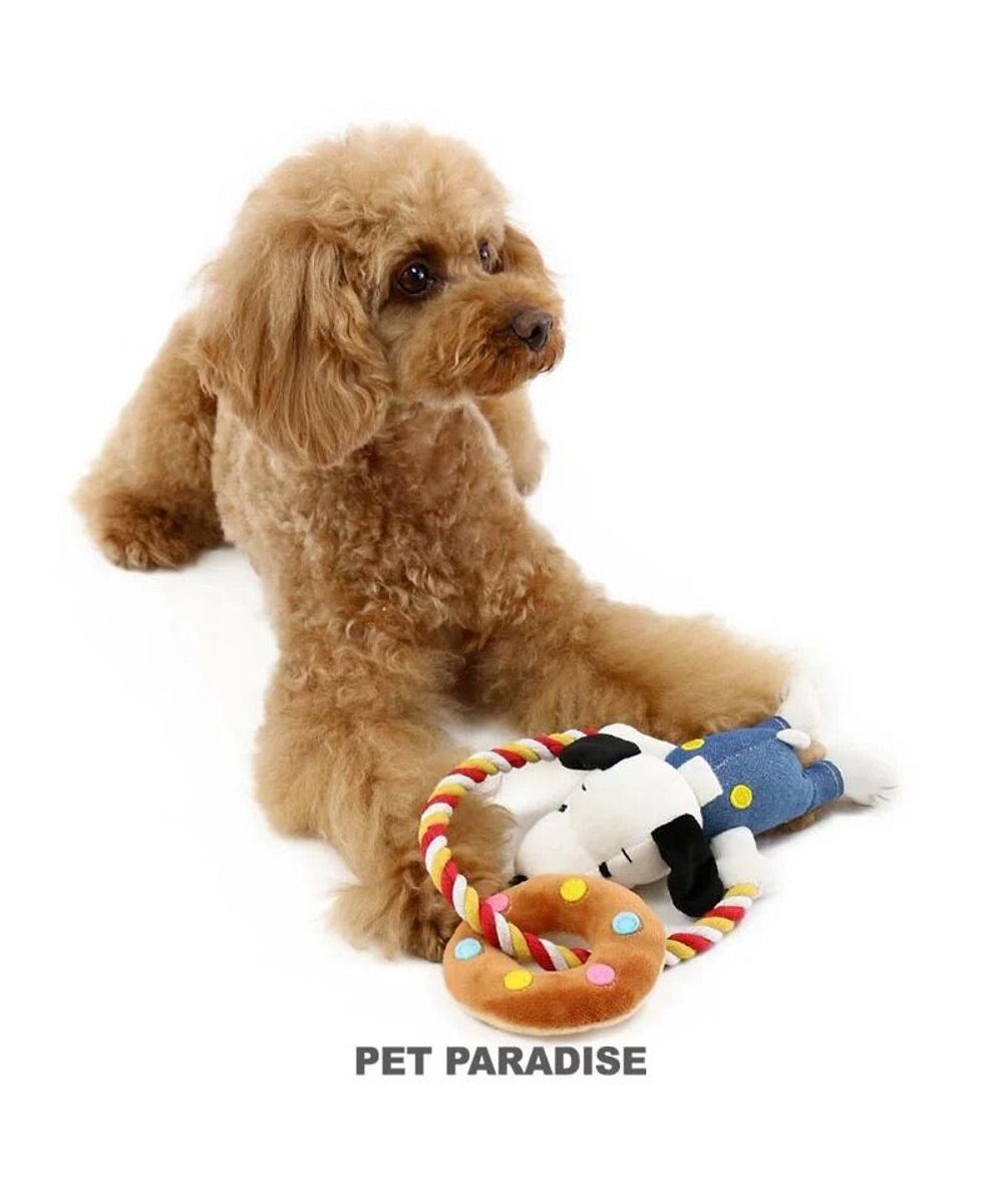 PET PARADISE スヌーピー ドーナツ ロープ トイ 