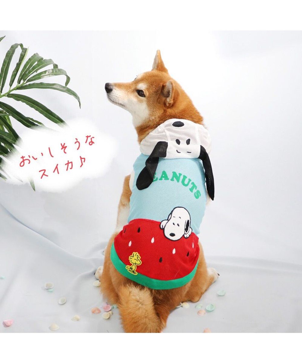 PET PARADISE 犬の服 春夏 スヌーピー スイカ柄 メッシュ パーカー【中型犬】 