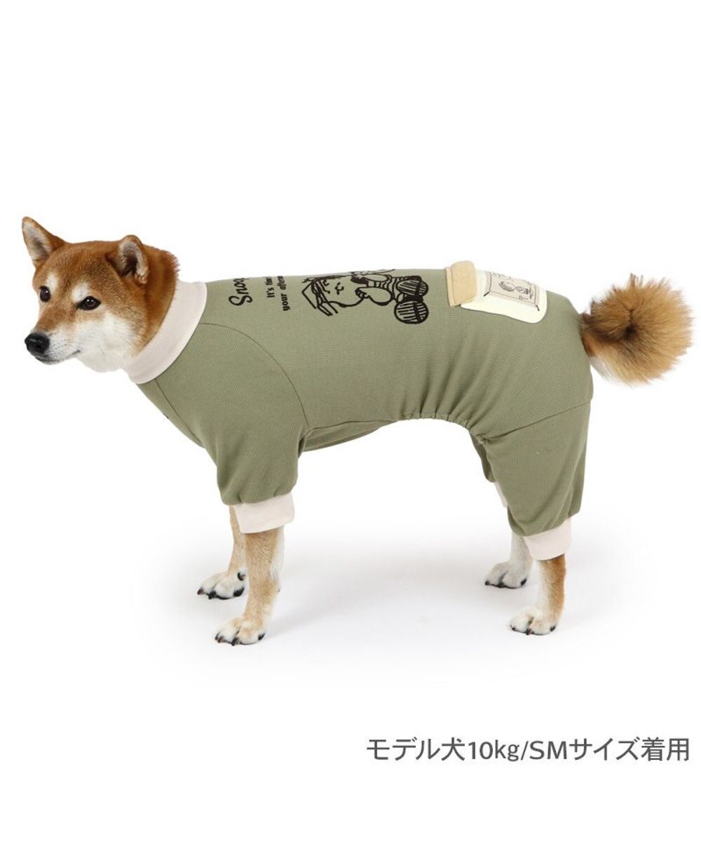 PET PARADISE スヌーピー  プレミアムペティヒート ねむ ロンパース 中型犬 