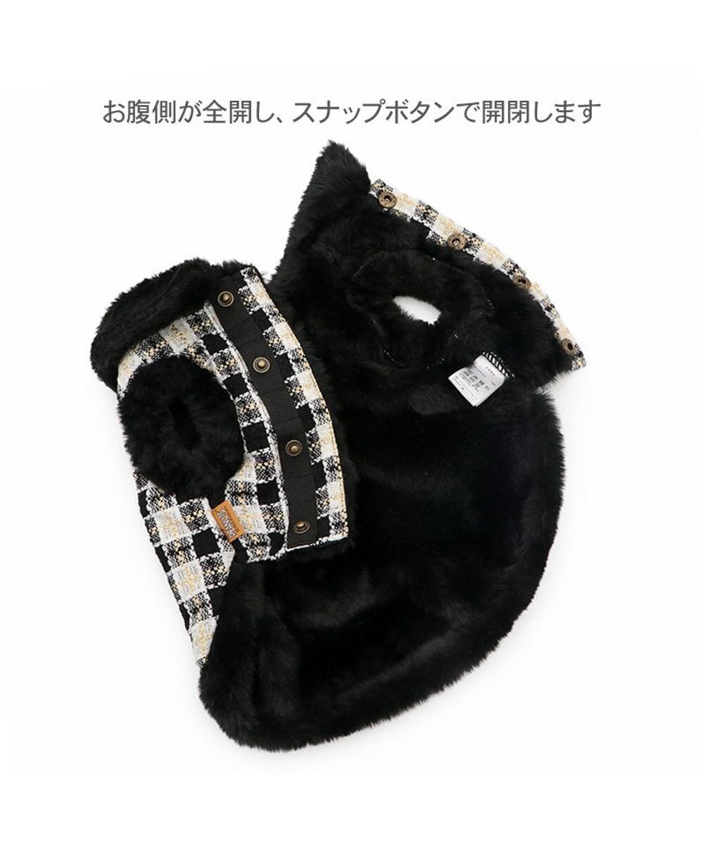 PET PARADISE スヌーピー 黒ツイード ベスト 小型犬 