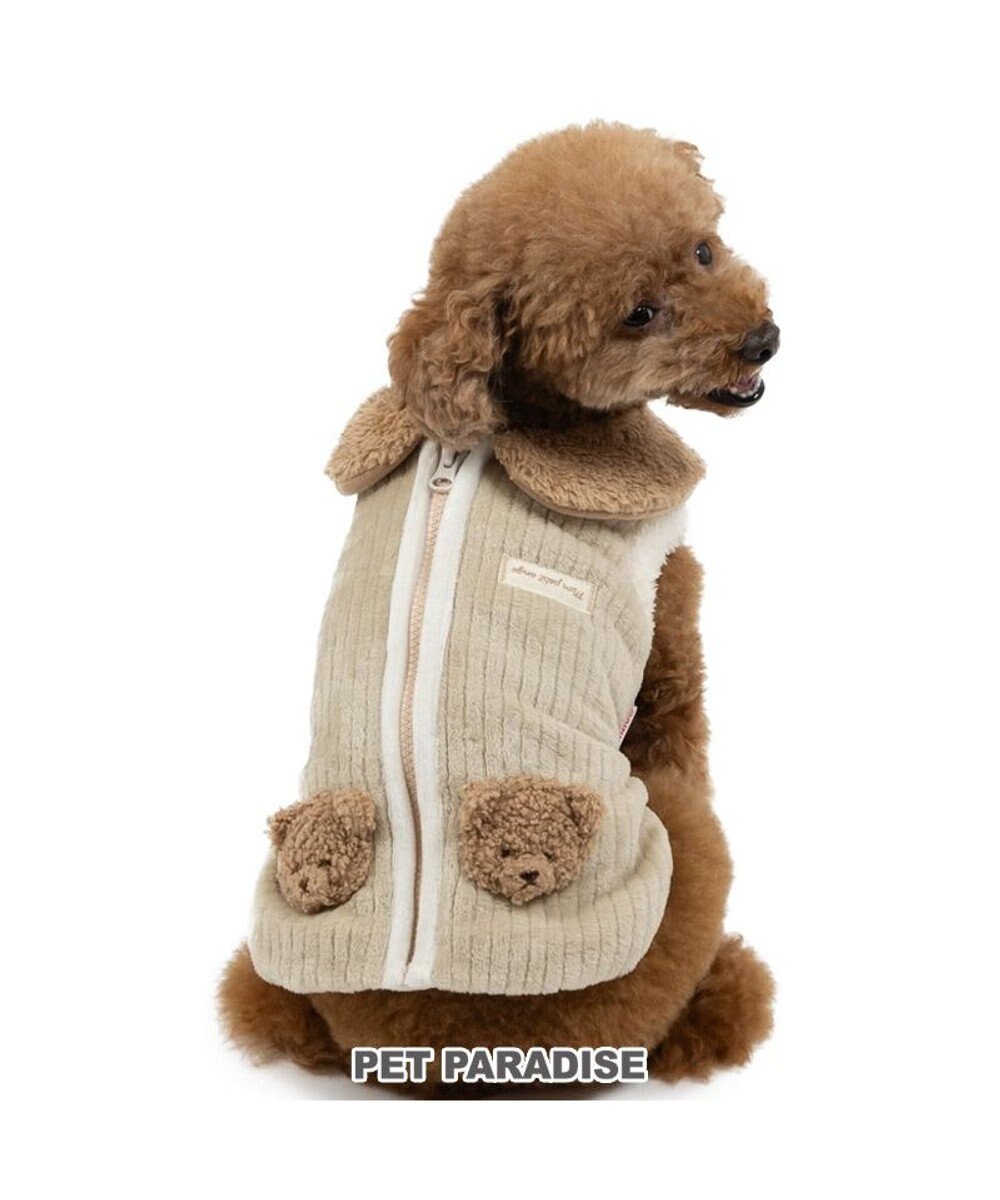 PET PARADISE ペットパラダイス くまちゃん 背中開き ジップ ベスト 小型犬 