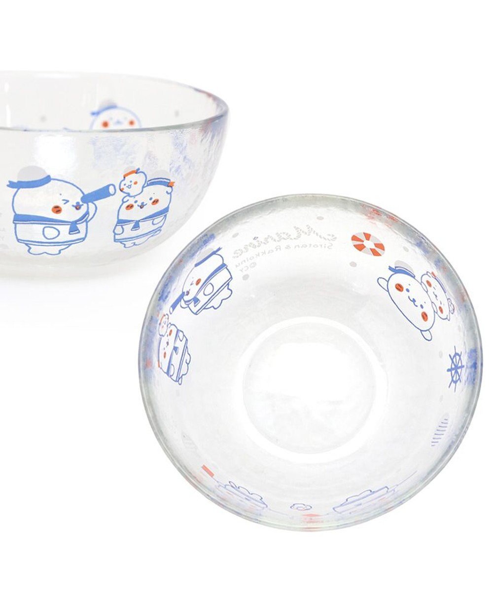 Mother garden しろたん ガラスボウル 《マリン柄》径12cm 