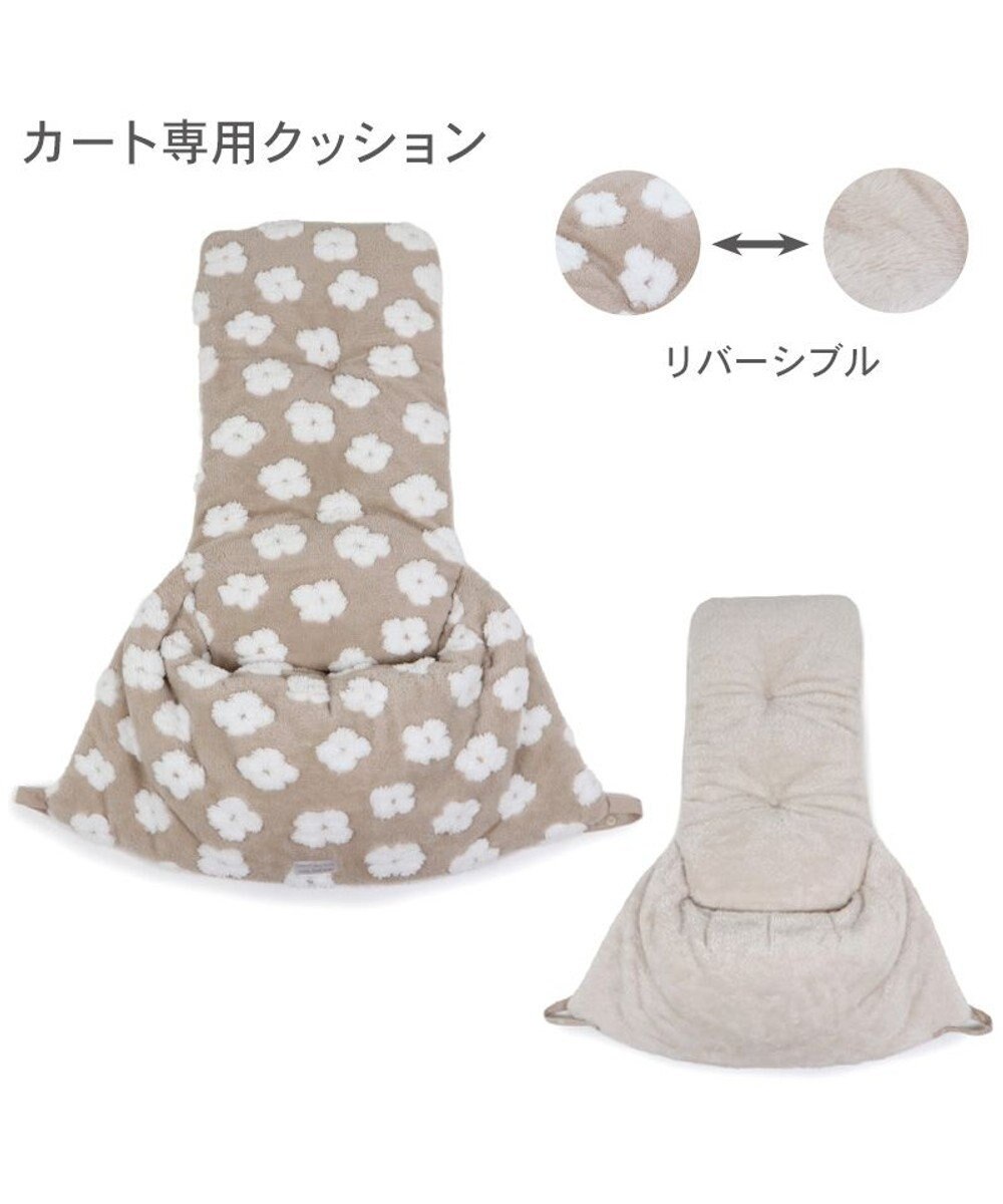 PET PARADISE ペットパラダイス 遠赤外線 ボアカート用クッション 《お花柄》 