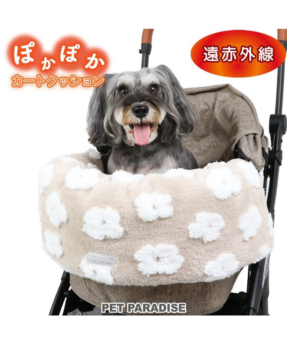 PET PARADISE ペットパラダイス 遠赤外線 ボアカート用クッション 《お花柄》 