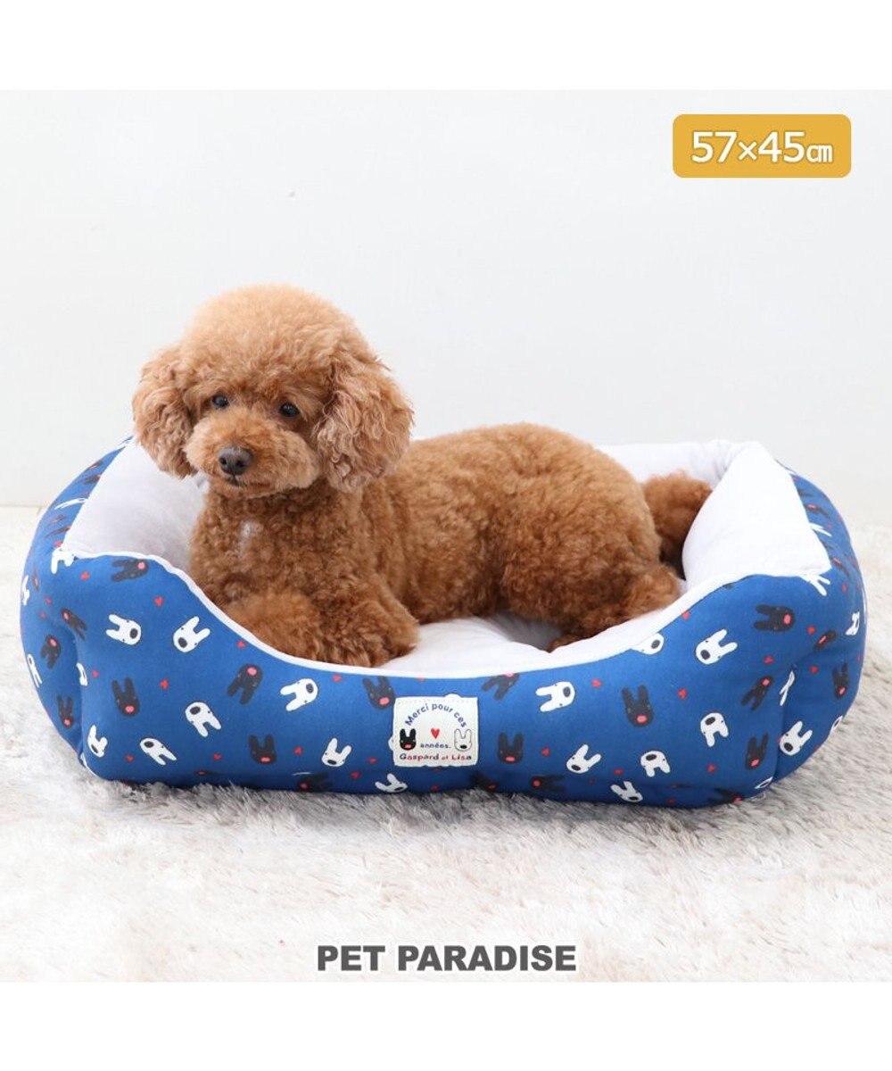 PET PARADISE リサとガスパール カドラー 《ハート柄》 57×45cm 小型犬 