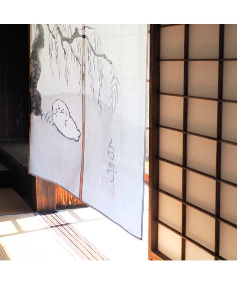 Mother garden しろたん 和柄のれん 《白丹》 約85×150cm 