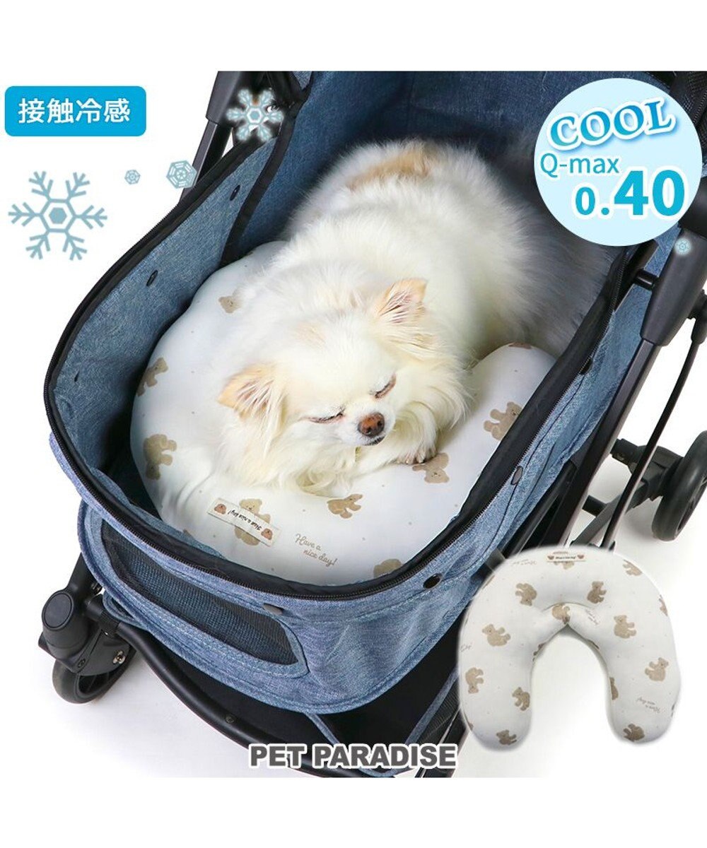 PET PARADISE ペットパラダイス クール ピロー 《くまちゃん柄》 