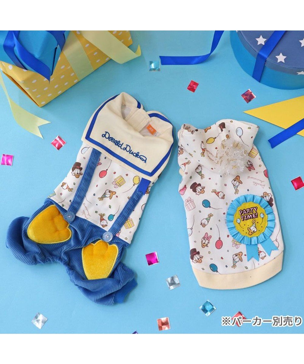 PET PARADISE ディズニー ドナルドダック 90周年 パンツ上下 《パーティ柄》 小型犬 