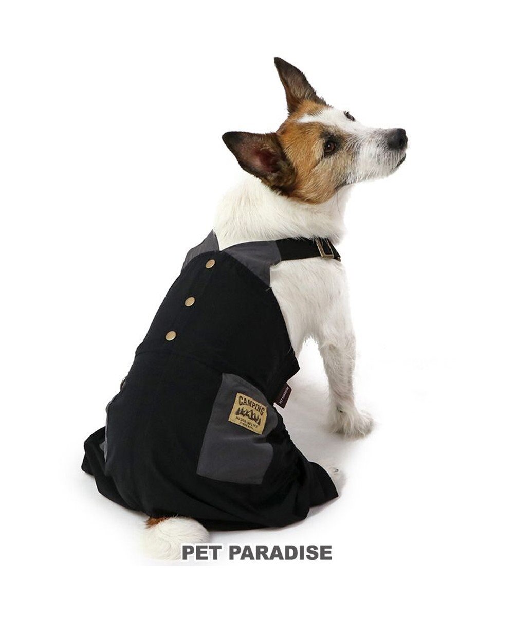 PET PARADISE ペットパラダイス オーバーオール ミリタリ ブラック 【小型犬】 