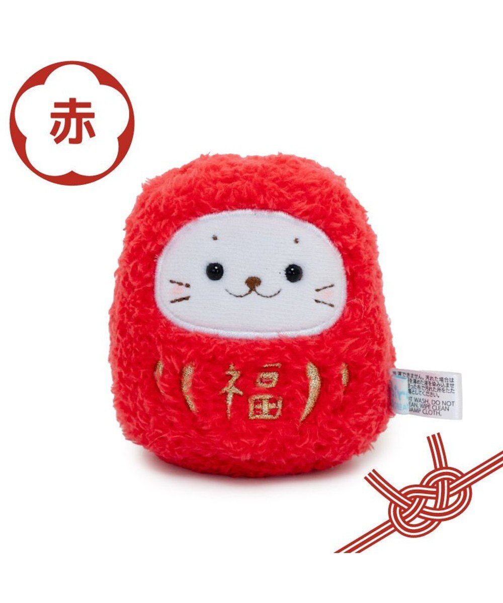 Mother garden しろたん だるまマスコット 《赤》 単品  8cm 