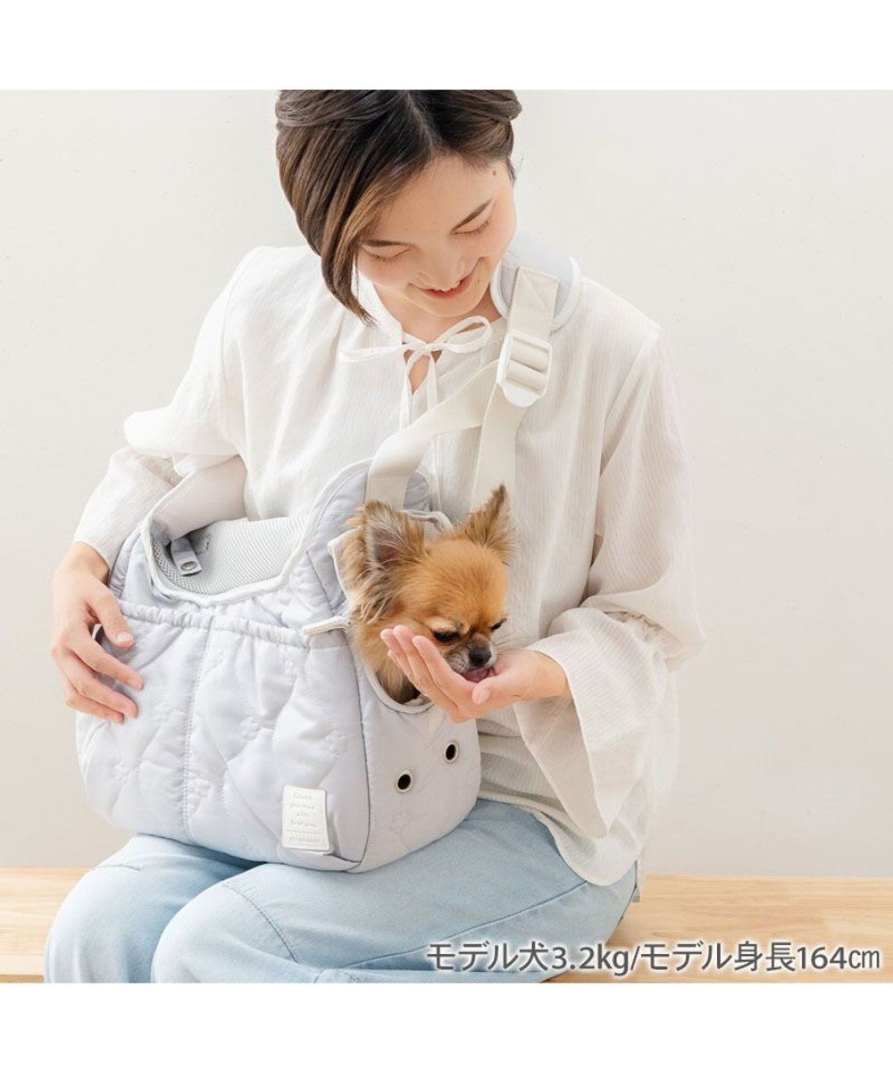 PET PARADISE ペットパラダイス キルティング ショルダーバッグ 《グレー》 Ｓ 